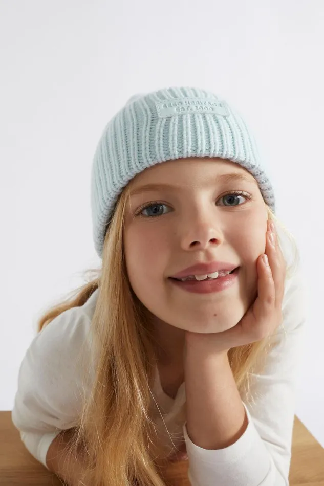 Seed Heritage Hats Beanies and Caps Heritage Rib Beanie Ice Blue 8211 Girl