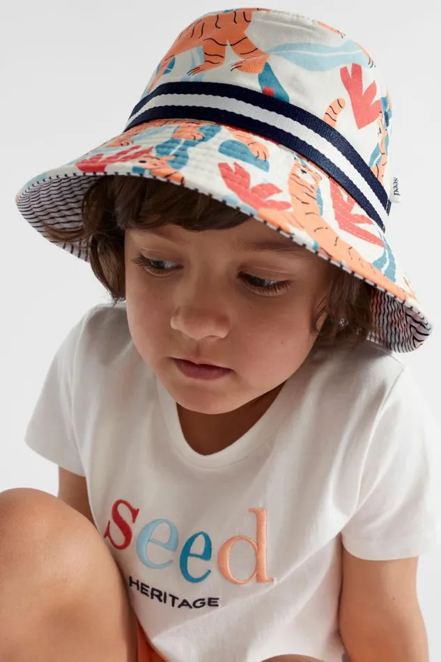 Seed Heritage Hats Beanies and Caps Tiger Bucket Hat Multi 8211 Boy