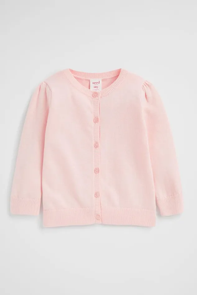 Seed Heritage Jackets and Vests Classic Cardigan Dusty Rose 8211 Baby