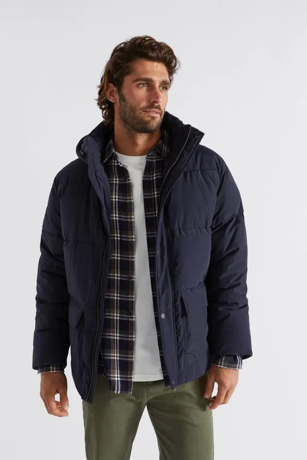 Seed Heritage Jackets and Vests Puffer Jacket Midnight Blue 8211 Man