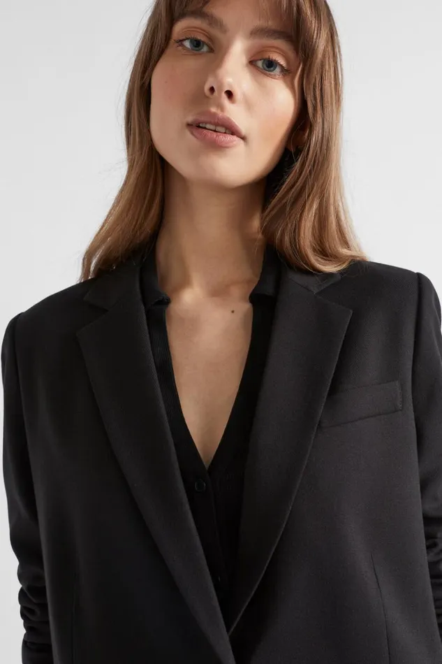 Seed Heritage Jackets and Vests Relaxed Boyfriend Blazer Black 8211 Woman