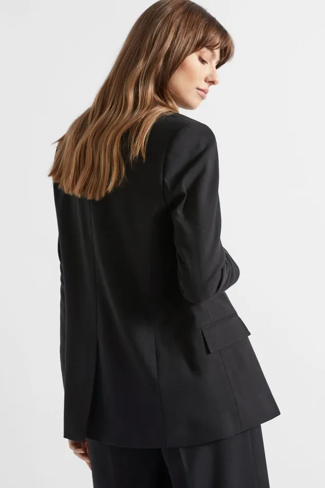Seed Heritage Jackets and Vests Relaxed Boyfriend Blazer Black 8211 Woman