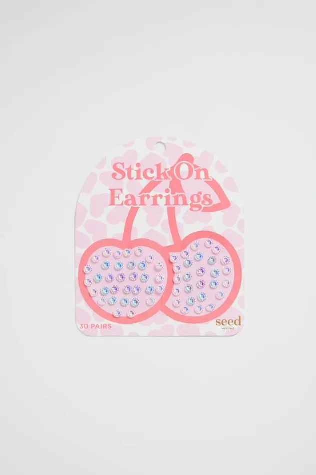 Seed Heritage Jewellery Cherry Stick On Earrings Multi 8211 Girl