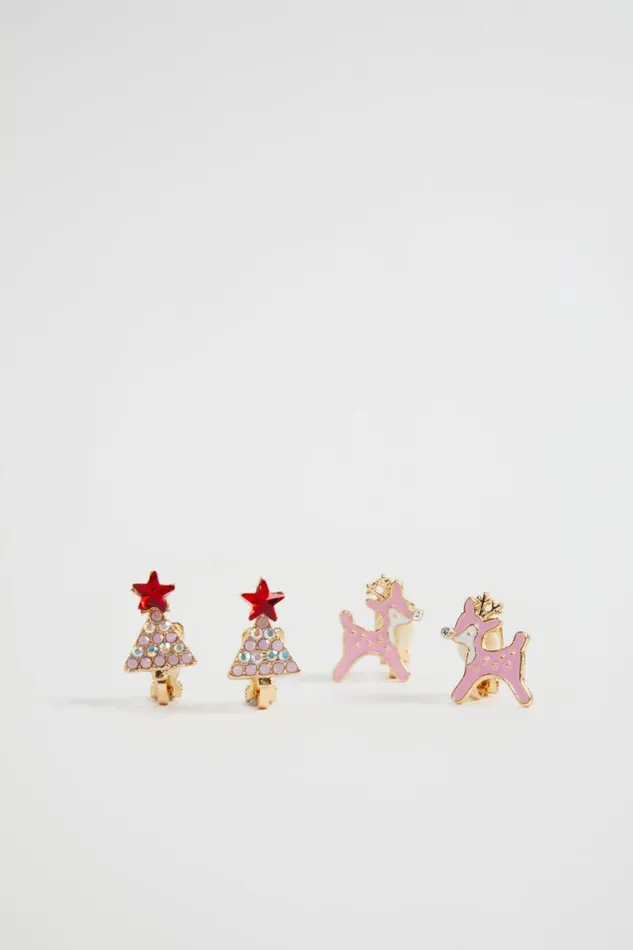 Seed Heritage Jewellery Christmas Clip On Earrings Multi 8211 Girl