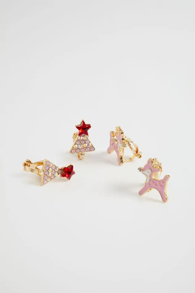 Seed Heritage Jewellery Christmas Clip On Earrings Multi 8211 Girl