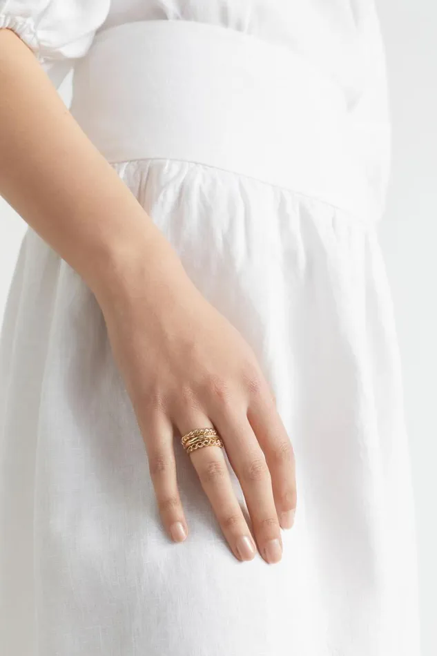 Seed Heritage Jewellery Stacking Rings Gold 8211 Woman