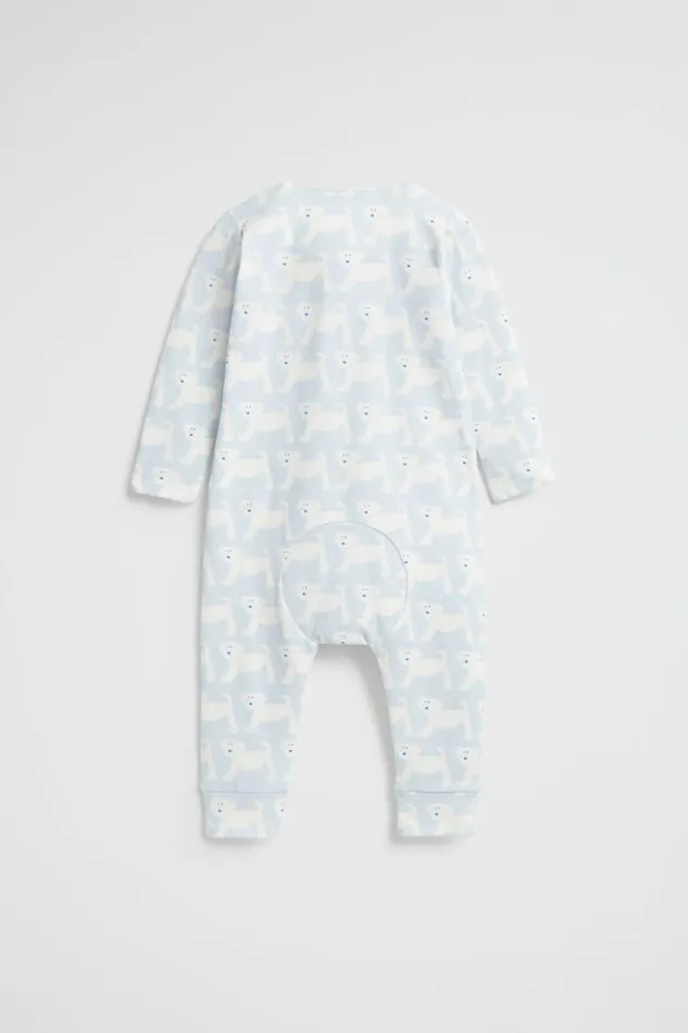 Seed Heritage Jumpsuits and Overalls Puppy Zipsuit Ice Blue 8211 Newborn