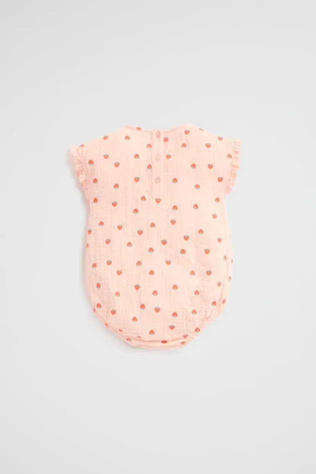 Seed Heritage Jumpsuits and Overalls Strawberry Romper Rosewater 8211 Newborn
