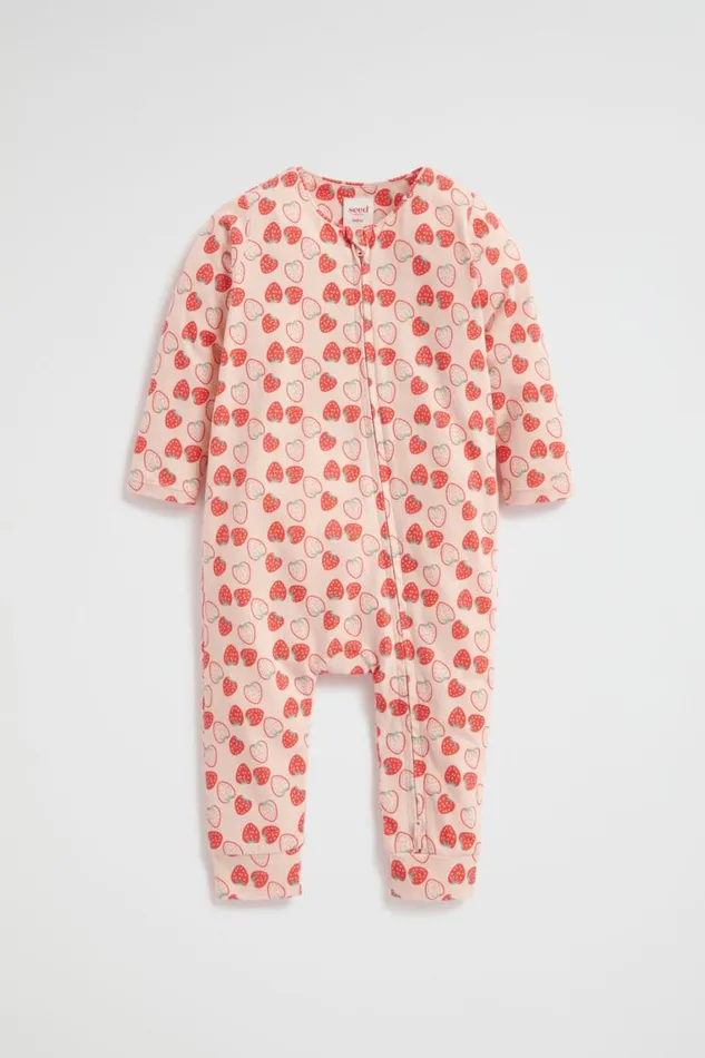Seed Heritage Jumpsuits and Overalls Strawberry Zipsuit Rosewater 8211 Newborn Seed Heritage Jumpsuits and Overalls Strawberry Zipsuit Rosewater 8211 Newborn