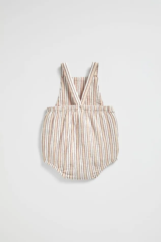 Seed Heritage Jumpsuits and Overalls Stripe Romper Sand 8211 Newborn