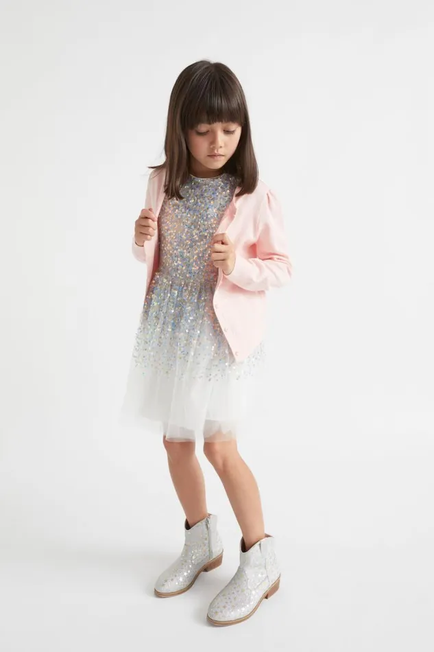 Seed Heritage Knitwear and Sweaters Classic Cardigan Dusty Rose 8211 Girl