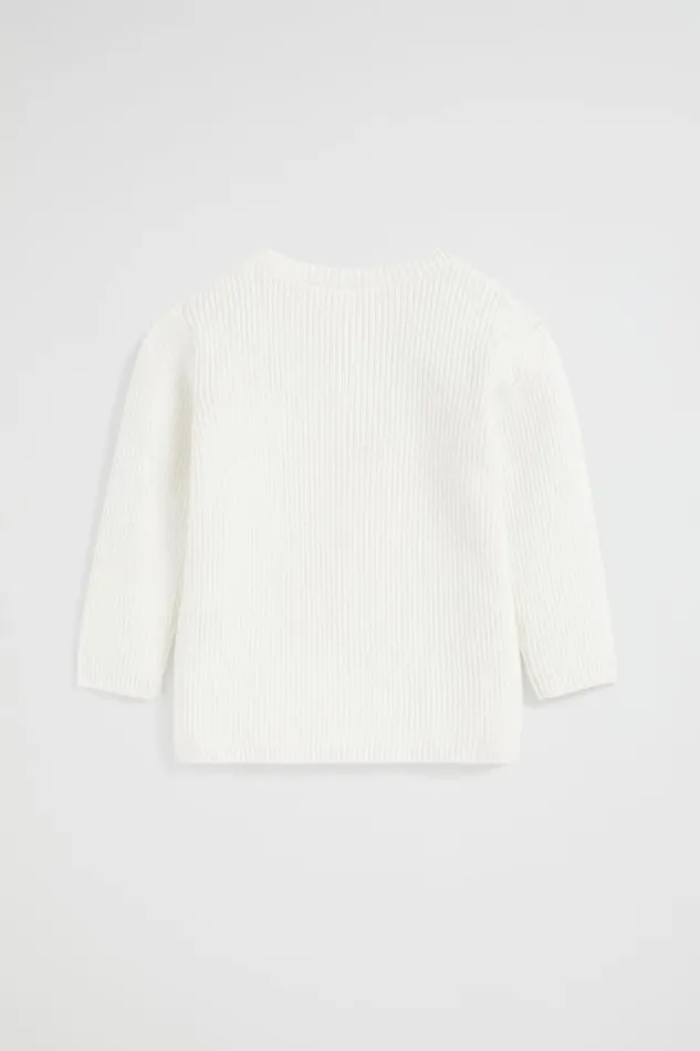 Seed Heritage Knitwear and Sweaters Core Knitted Cardigan Nb Canvas 8211 Newborn