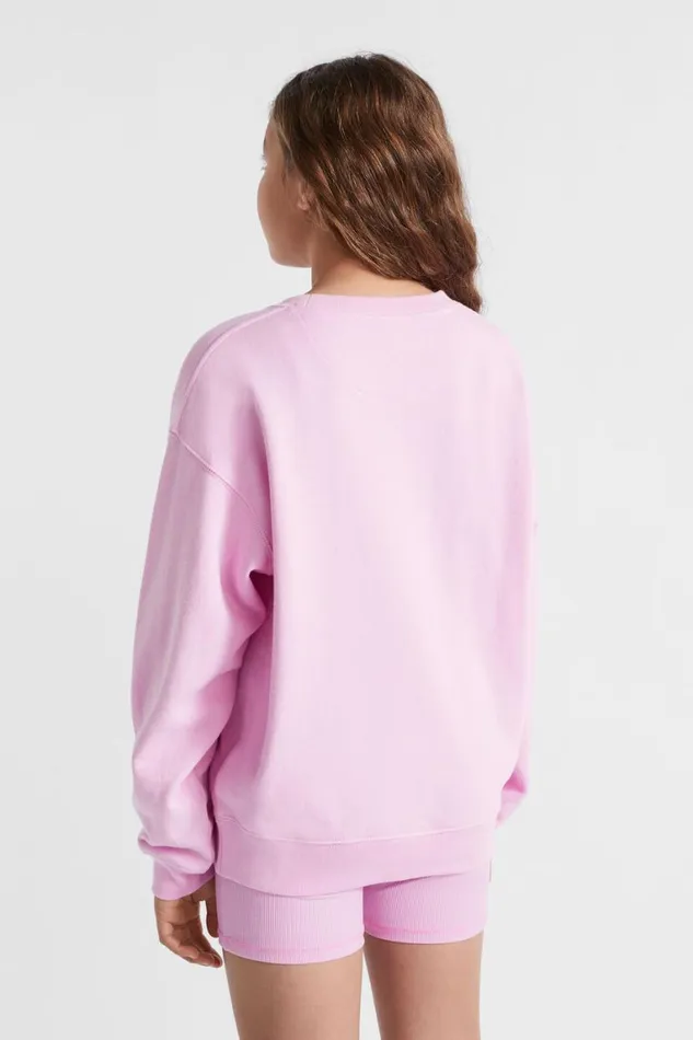 Seed Heritage Knitwear and Sweaters Core Relaxed Sweat Soft Orchid 8211 Teen Girl