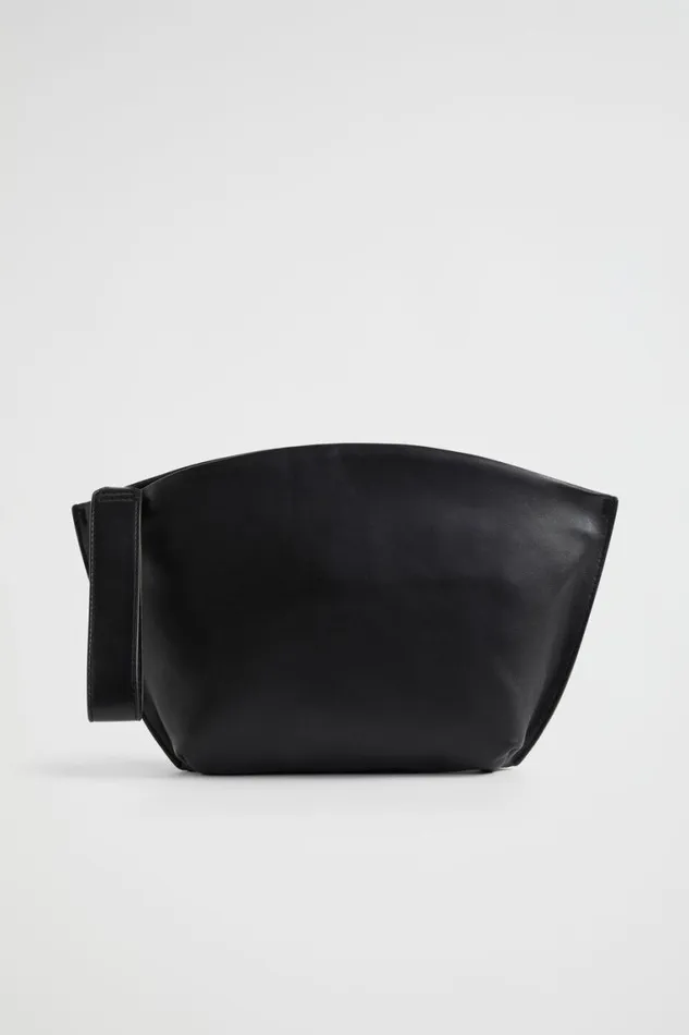 Seed Heritage Leather Bags Leather Crescent Clutch Black 8211 Woman