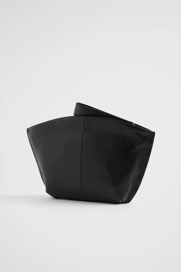 Seed Heritage Leather Bags Leather Crescent Clutch Black 8211 Woman