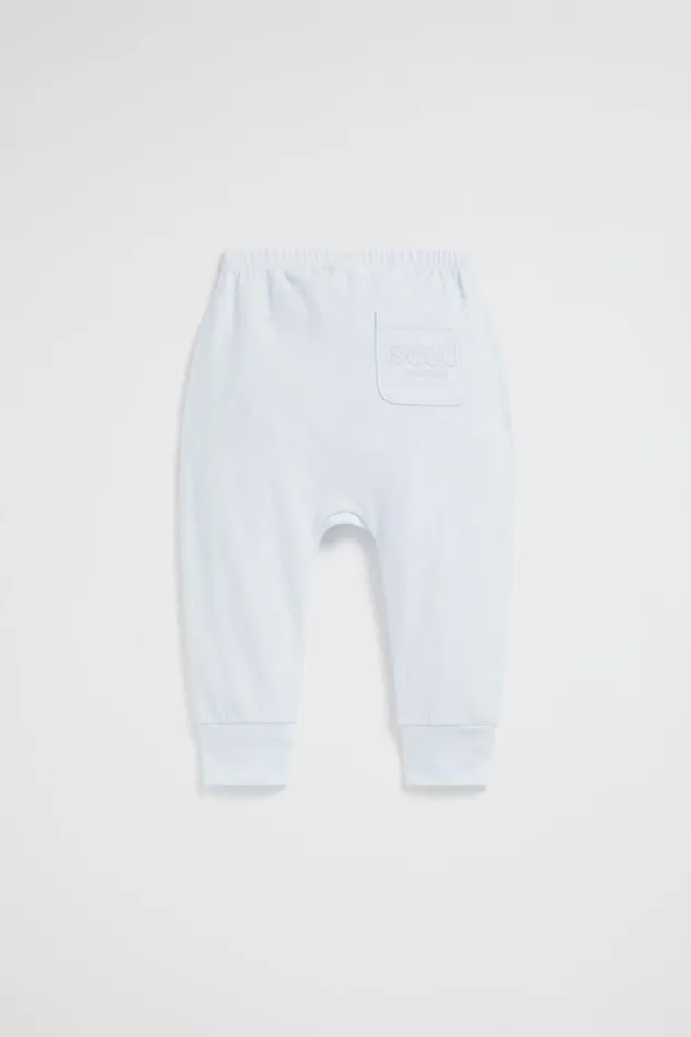 Seed Heritage Leggings and Pants Core Logo Pocket Legging Ice Blue 8211 Newborn