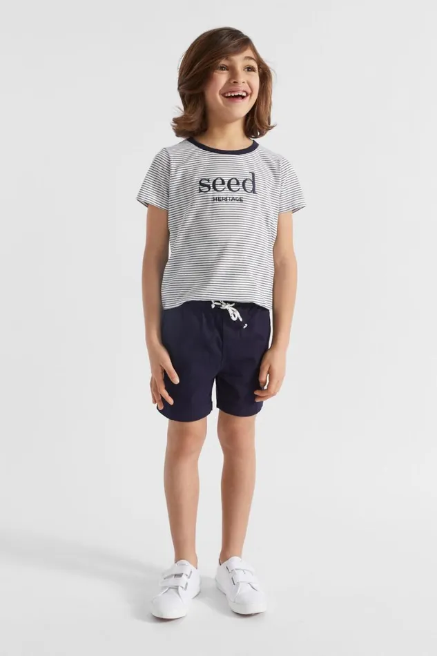 Seed Heritage Occasion Core Logo Short Midnight Blue 8211 Boy