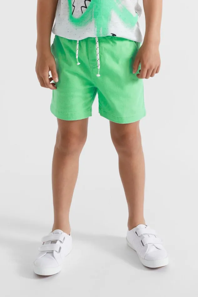 Seed Heritage Occasion Core Logo Short Pine Lime 8211 Boy