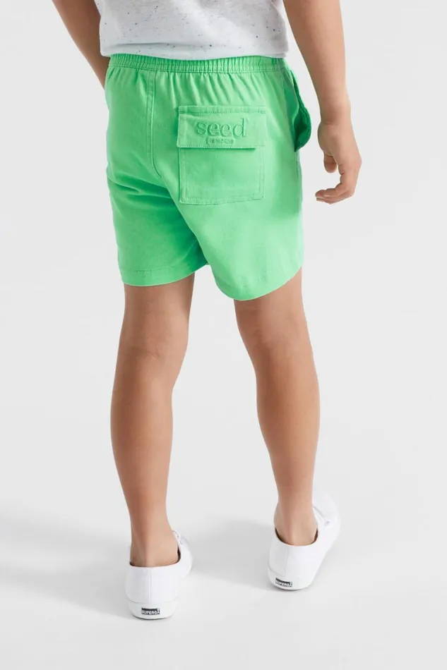 Seed Heritage Occasion Core Logo Short Pine Lime 8211 Boy