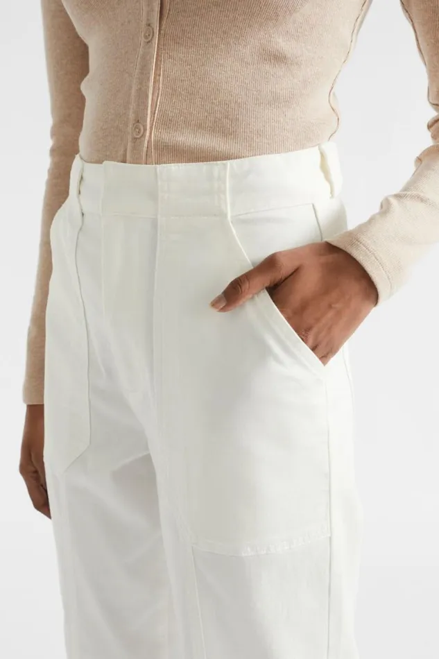 Seed Heritage Pants Cotton Twill Pant Cloud Cream 8211 Woman