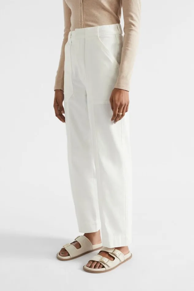 Seed Heritage Pants Cotton Twill Pant Cloud Cream 8211 Woman