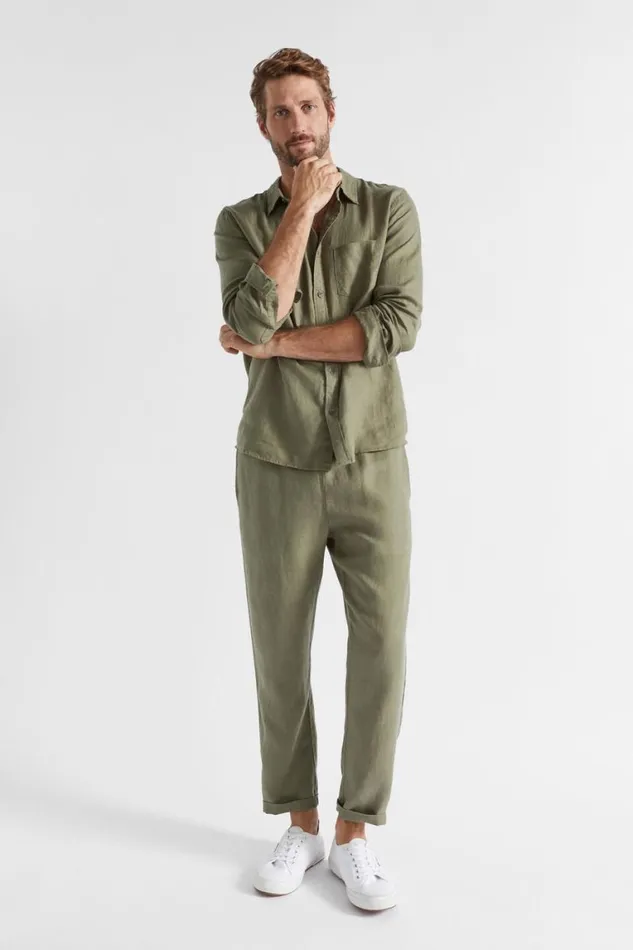 Seed Heritage Pants Linen Pant Bay Leaf 8211 Man