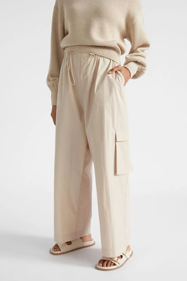 Seed Heritage Pants Parachute Cargo Pant Cool Sand 8211 Woman