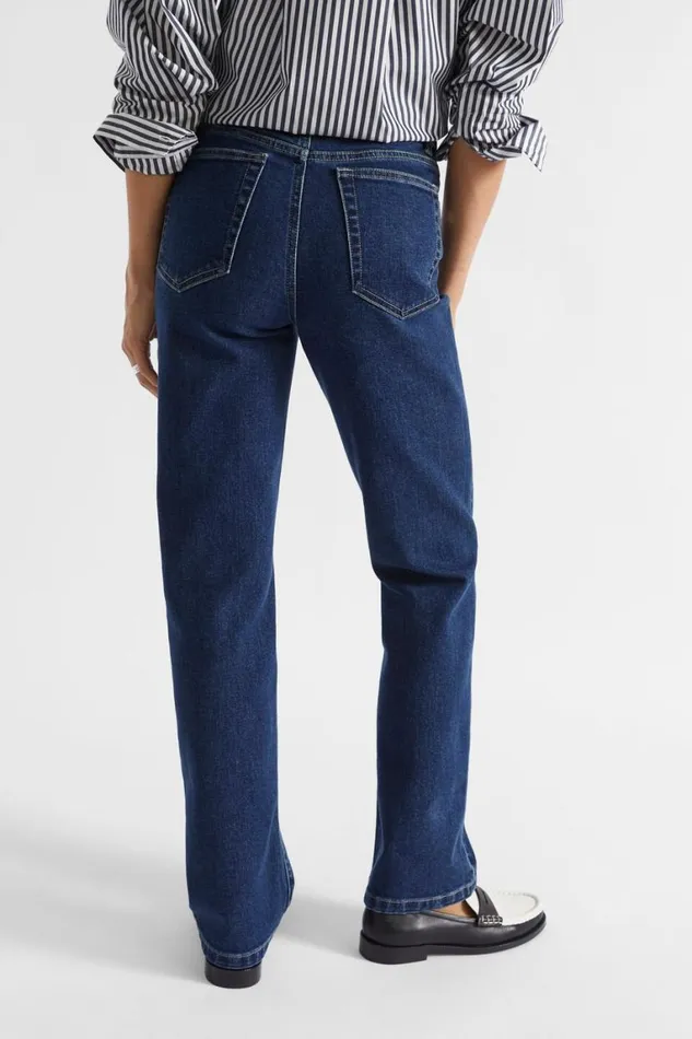 Seed Heritage Pants Slim Leg Long Jean Night Blue Denim 8211 Woman