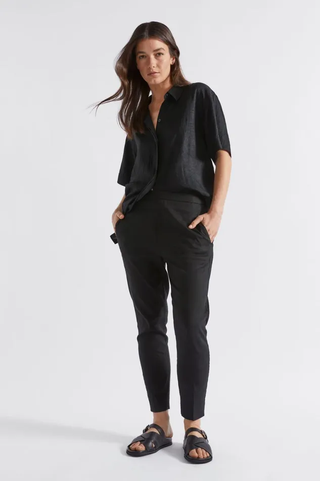 Seed Heritage Pants Split Hem Slim Leg Pant Black 8211 Woman
