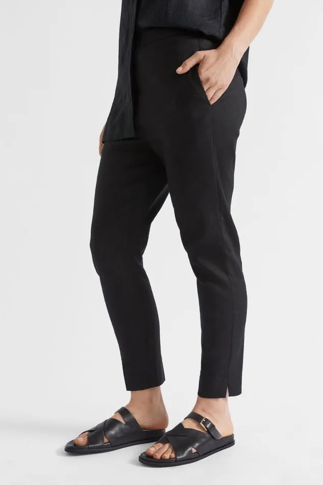 Seed Heritage Pants Split Hem Slim Leg Pant Black 8211 Woman