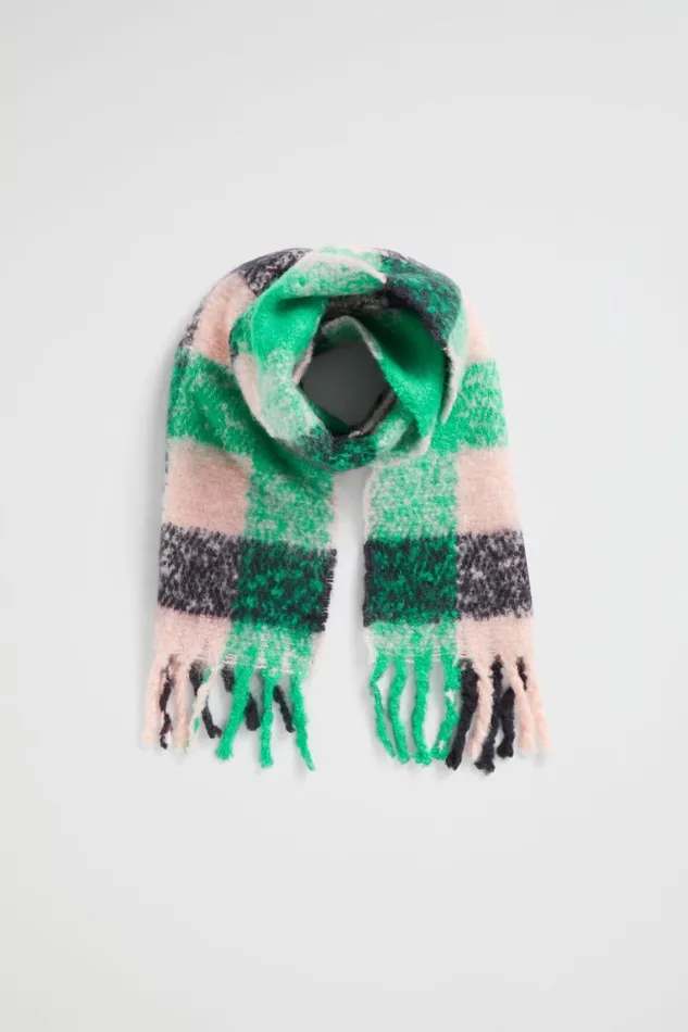 Seed Heritage Ponchos and Capes Brushed Checked Scarf Multi 8211 Girl