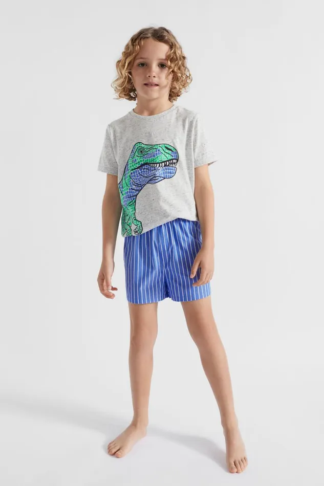 Seed Heritage Pyjamas and Sleepwear Dinosaur Pyjama Cloudy Marle 8211 Boy