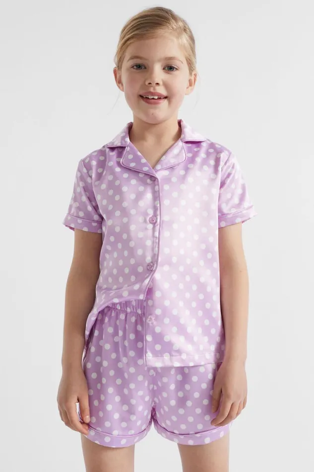Seed Heritage Pyjamas and Sleepwear Polka Dot Sleep Set Lilac 8211 Girl