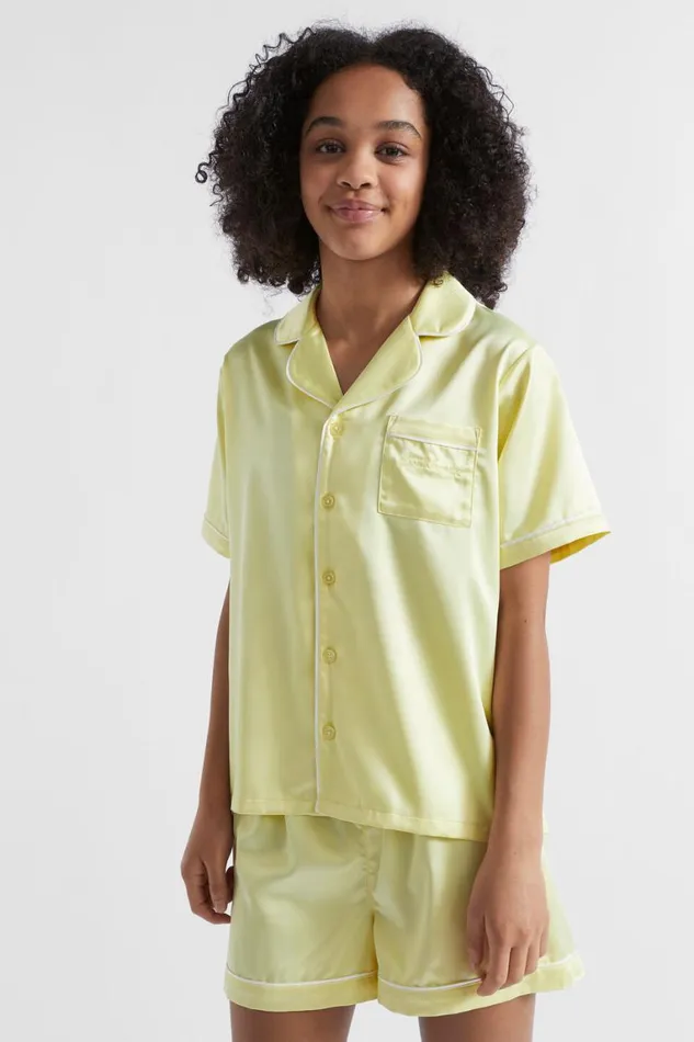 Seed Heritage Pyjamas and Sleepwear Satin Pyjama Lemonade 8211 Teen Girl