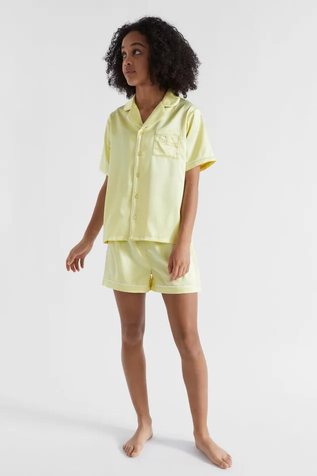 Seed Heritage Pyjamas and Sleepwear Satin Pyjama Lemonade 8211 Teen Girl
