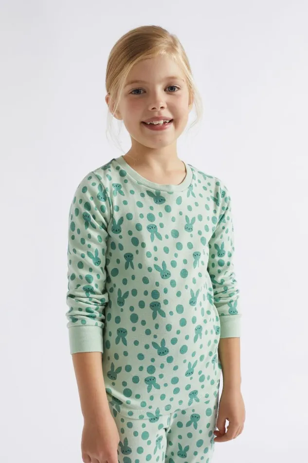 Seed Heritage Pyjamas and Sleepwear Spotted Bunny Pyjama Sage 8211 Girl