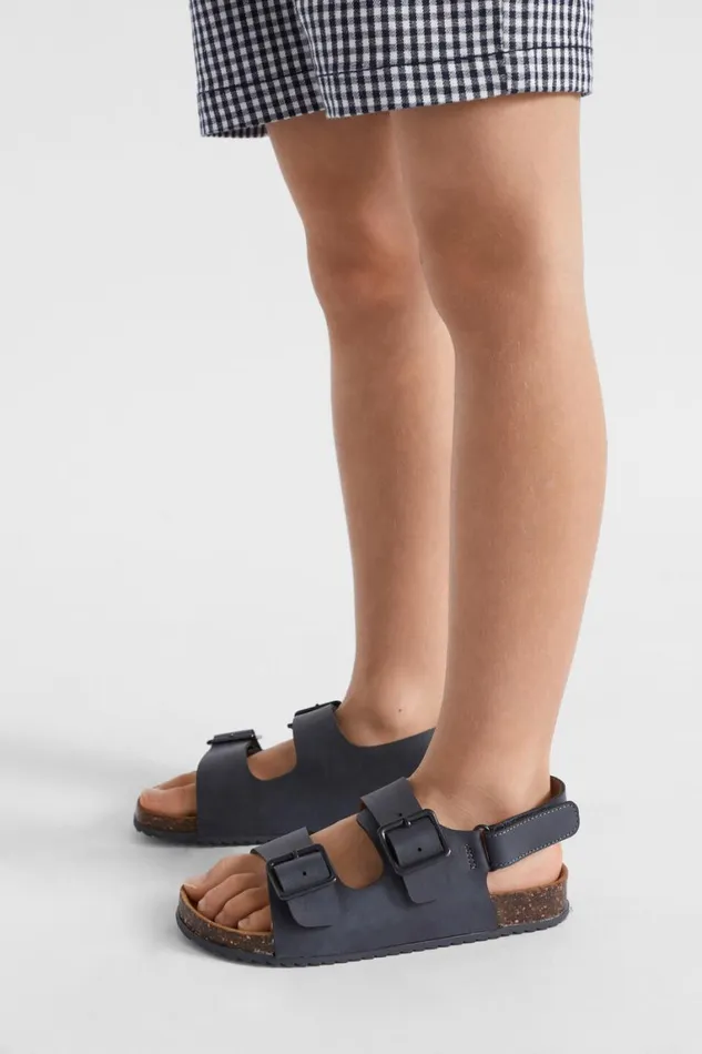Seed Heritage Sandals and Slides Double Buckle Slide Navy 8211 Boy