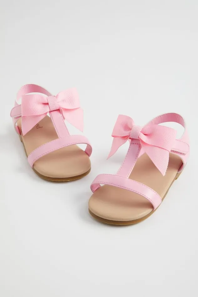Seed Heritage Sandals and Slides Grosgrain Bow Sandal Candy Pink 8211 Girl