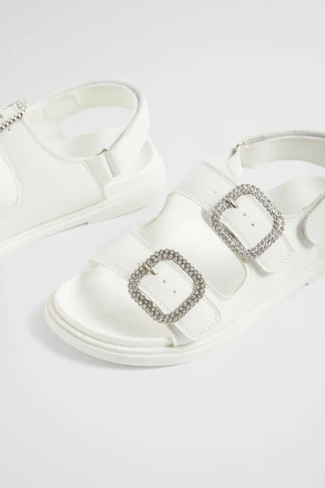 Seed Heritage Sandals and Slides Jewel Moulded Sandal White 8211 Girl