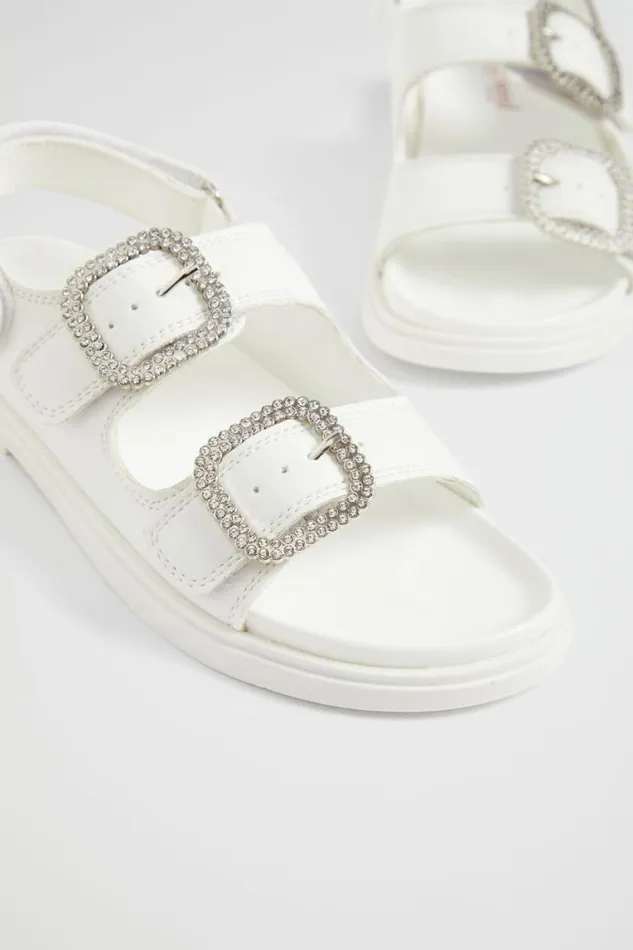 Seed Heritage Sandals and Slides Jewel Moulded Sandal White 8211 Girl