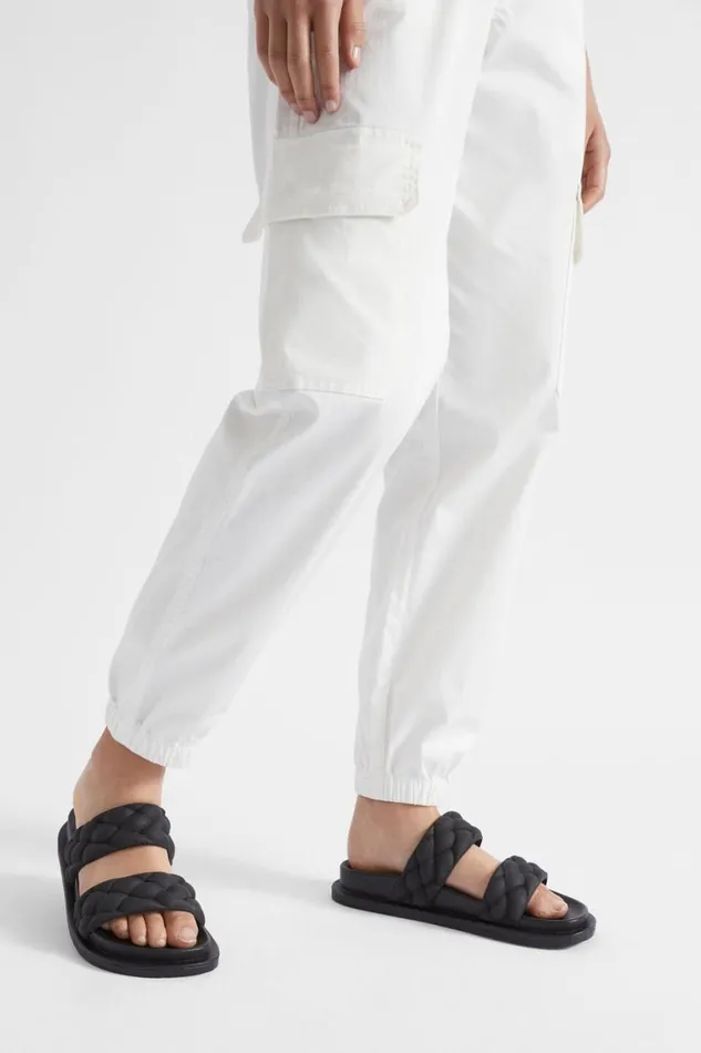 Seed Heritage Sandals and Slides Plait Rubber Slide Black 8211 Teen Girl Seed Heritage Sandals and Slides Plait Rubber Slide Black 8211 Teen Girl