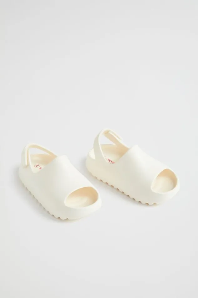 Seed Heritage Sandals Moulded Slide With Strap Off White 8211 BabyGirlBoy