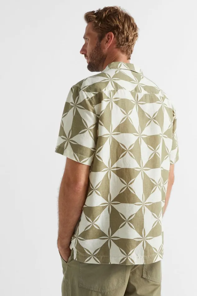 Seed Heritage Shirts Abstract Resort Shirt Bay Leaf Abstract 8211 Man