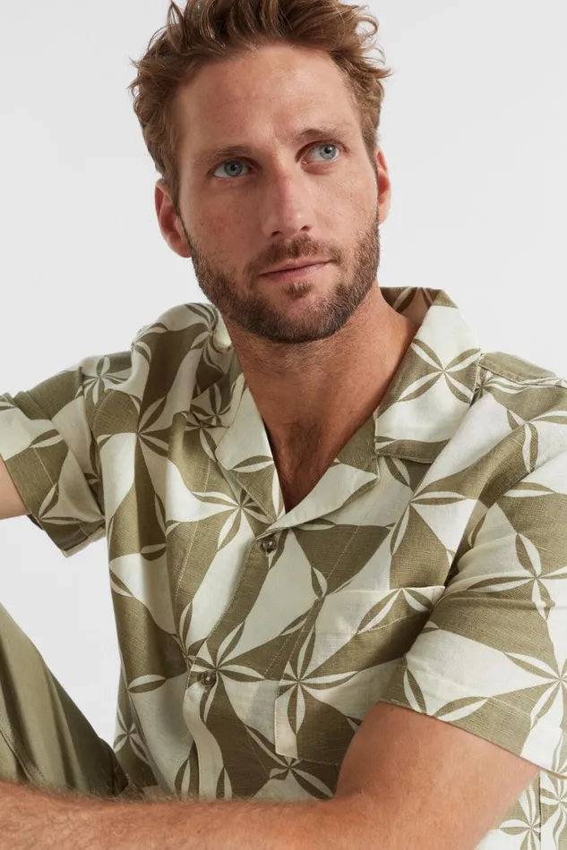 Seed Heritage Shirts Abstract Resort Shirt Bay Leaf Abstract 8211 Man