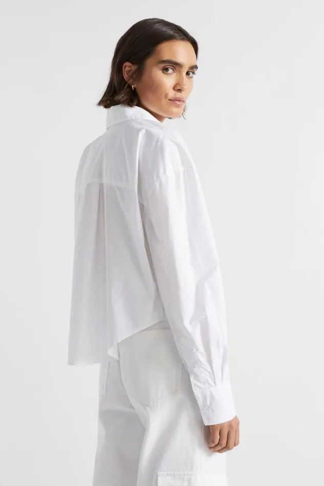 Seed Heritage Shirts Cargo Poplin Shirt Whisper White 8211 Woman