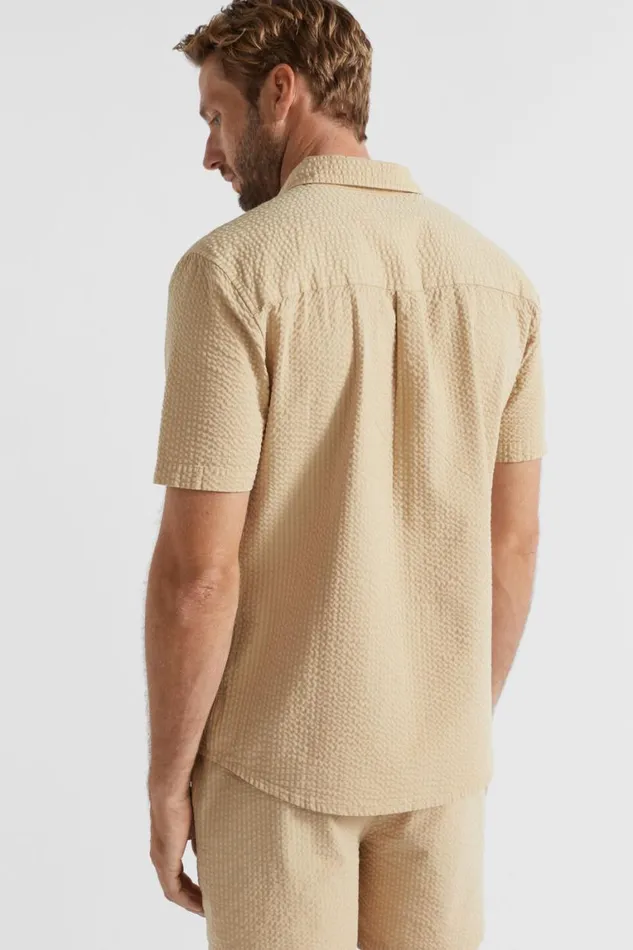 Seed Heritage Shirts Seersucker Shirt Sand 8211 Man