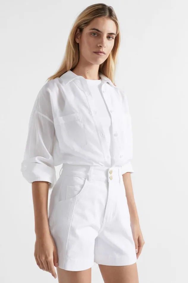 Seed Heritage Shirts Voile Relaxed Shirt Whisper White 8211 Woman