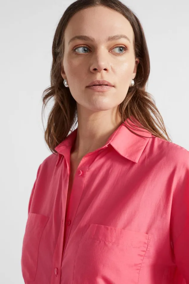 Seed Heritage Shirts Voile Relaxed Shirt Wild Berry 8211 Woman