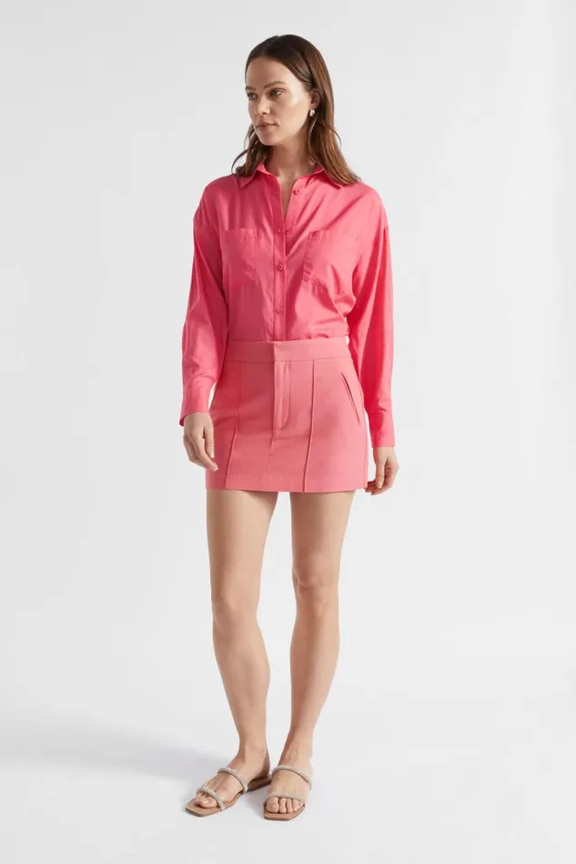 Seed Heritage Shirts Voile Relaxed Shirt Wild Berry 8211 Woman