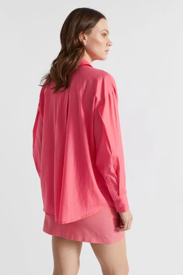 Seed Heritage Shirts Voile Relaxed Shirt Wild Berry 8211 Woman